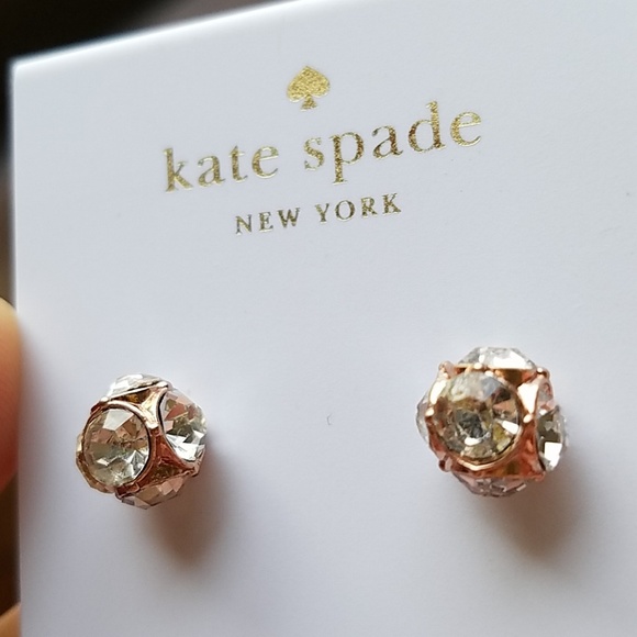 Kate Spade Lady Marmalde rose gold earrings - Picture 3 of 3